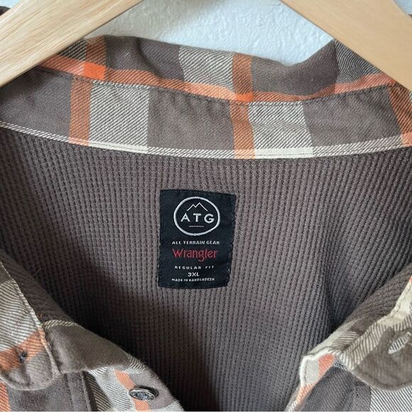 Wrangler All Terrain Gear Men's XXXL Flannel Shirt - Picture 2 of 7